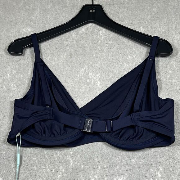 Sea Level Swim Bikini Top Womens Size 14 Blue Swimsuit Nylon Blended NWT - Picture 7 of 13
